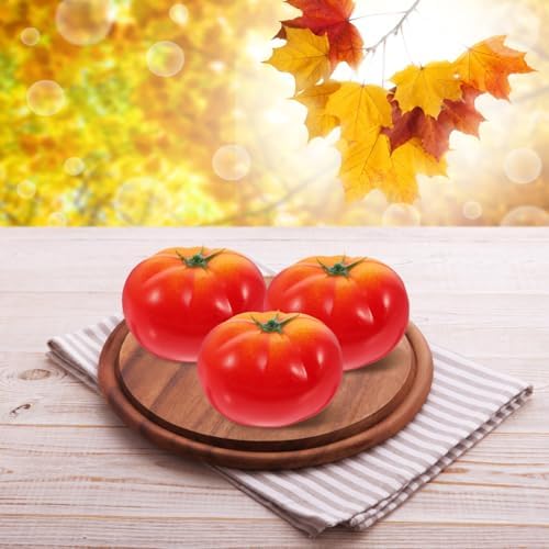 Cabilock 4pcs Foam Tomato Decorations for Home and Kitchen