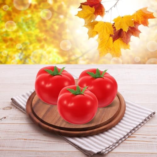 6pcs Artificial Tomato Decor for Home Kitchen Party
