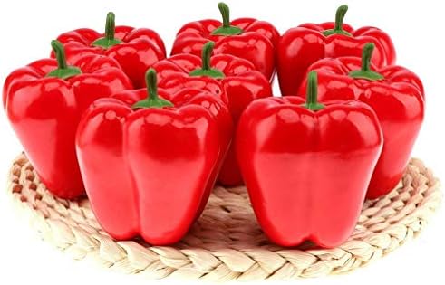 Gresorth 8pcs Artificial Red Pepper Decoration
