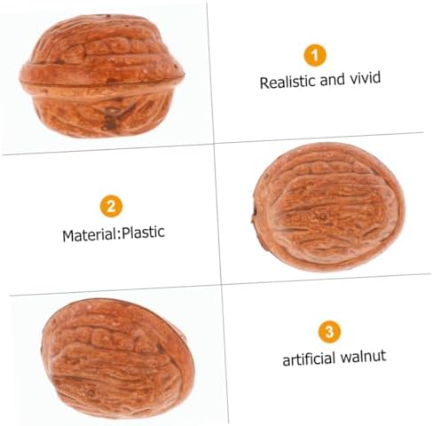 50pcs Artificial Walnut Decorations for Home and Office