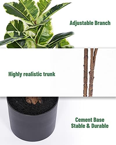 Floworld 43in Tall Artificial Ficus Tree with Pot