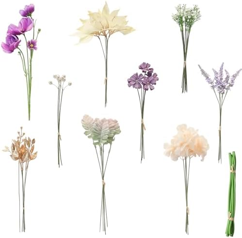 Floroom Artificial Greenery Stems Box Set 45pcs