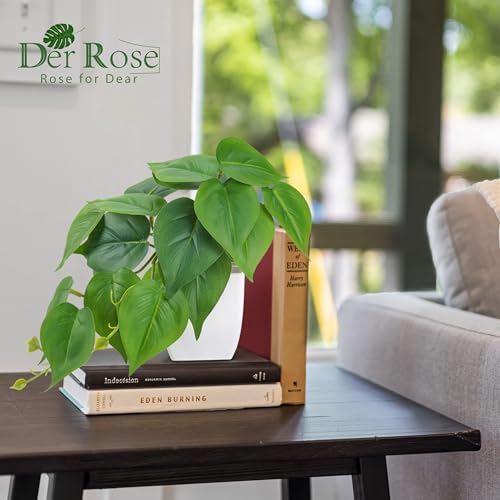 Der Rose 2Pcs Artificial Plants for Indoor Decor