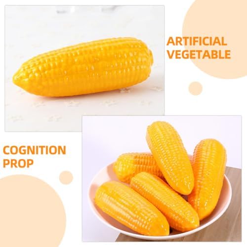 Garneck 4pcs Artificial Corn Realistic Decorative Props