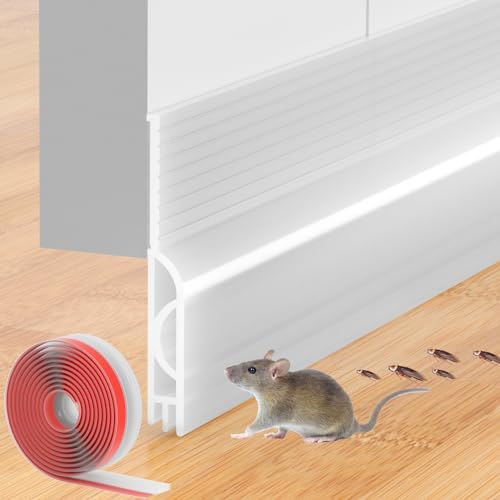 Ormein Door Draft Stopper 39 Inch Transparent Adjustable Seal