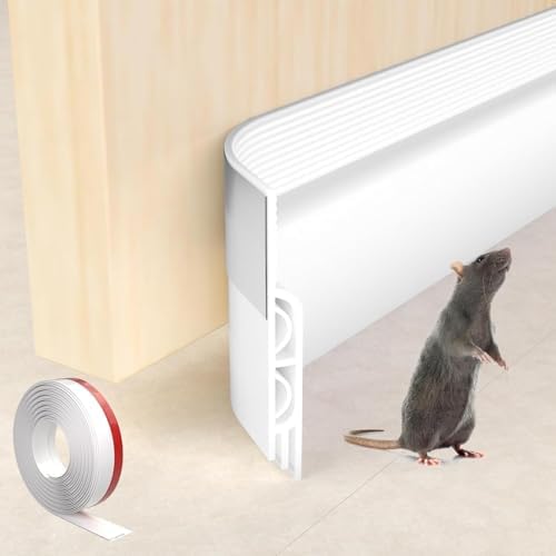 39 Inch White Under Door Draft Stopper Soundproof Barrier
