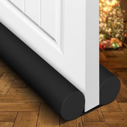 Holikme Adjustable Door Draft Stopper Black