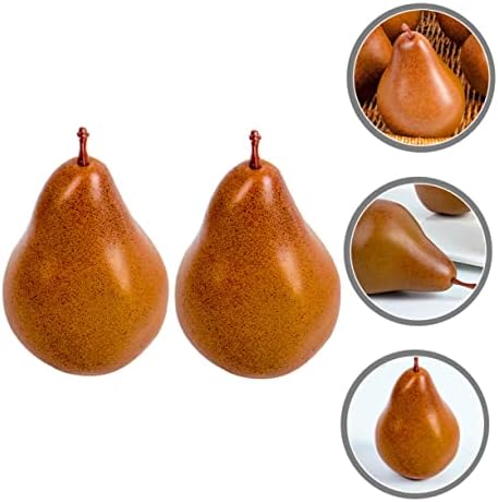 DECHOUS Artificial Pear Models 2Pcs Realistic Decorations