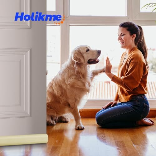 Holikme Two-Sided Draft Stopper Door Sweep for Home Comfort