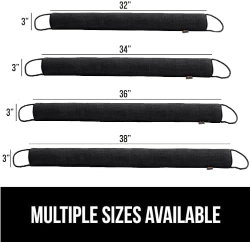 GORILLA GRIP Door Draft Stopper 36 Inch Black