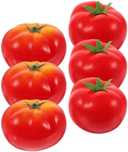6pcs Artificial Tomato Decor for Home Kitchen Party