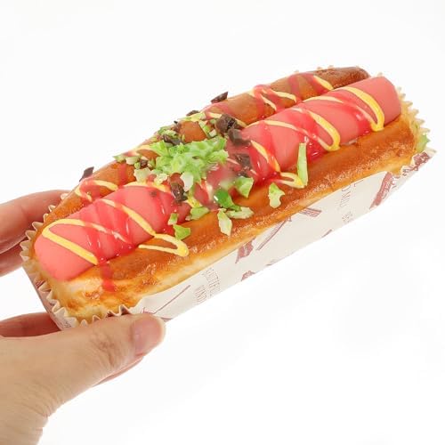 LUOZZY Realistic Hot Dog Bread Photo Prop Decor