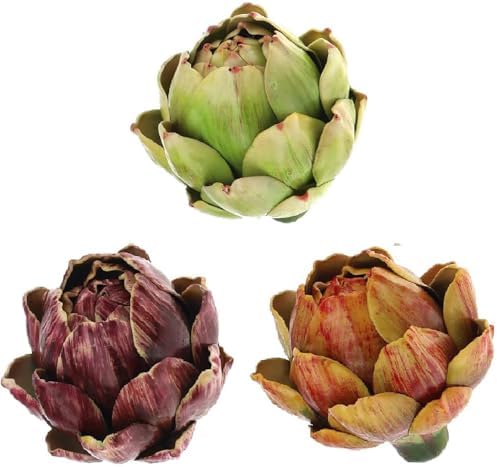 WESAPPINC 3Pcs Large Green Artificial Artichokes Decor