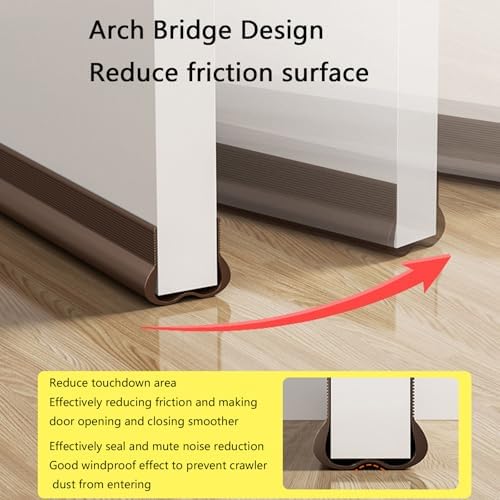 Soundproof Door Draft Stoppers PVC Seal Strips Noise Reduction Insulation