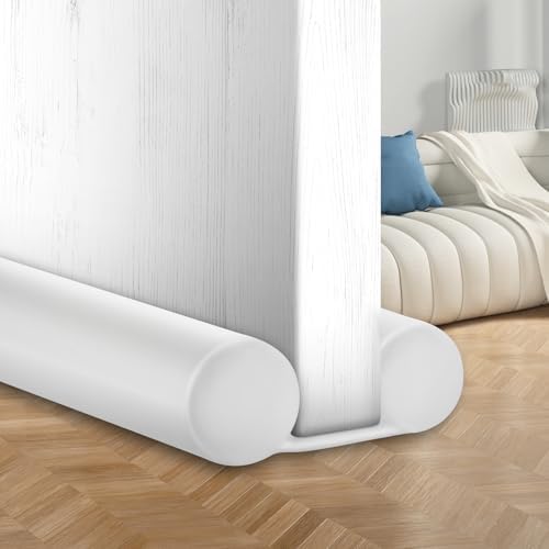 MAXTID White Adjustable Door Draft Stopper 32-38 Inches Double Sided