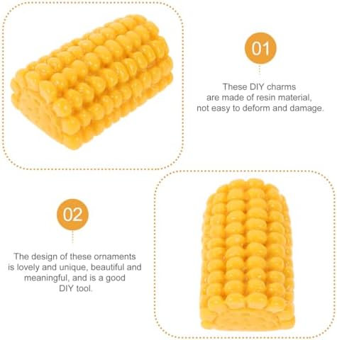 Kisangel 30pcs Resin Fake Corn Decorations