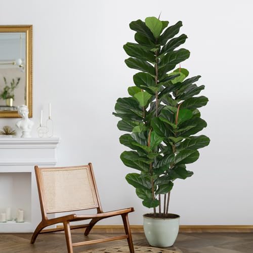 YEPDIN Faux Fiddle Leaf Fig Tree 6FT Artificial Plant