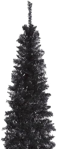 National Tree Company Artificial Christmas Tree 6 Feet Black Tinsel Includes Stand