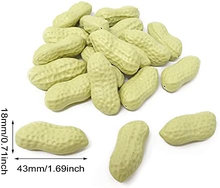 Honbay 50PCS Lifelike Artificial Peanuts for Decor and Photography