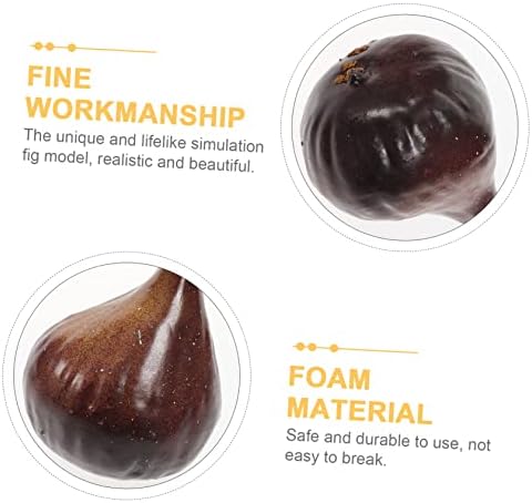 5Pcs Realistic Imitation Fig Models Decorative Fruit