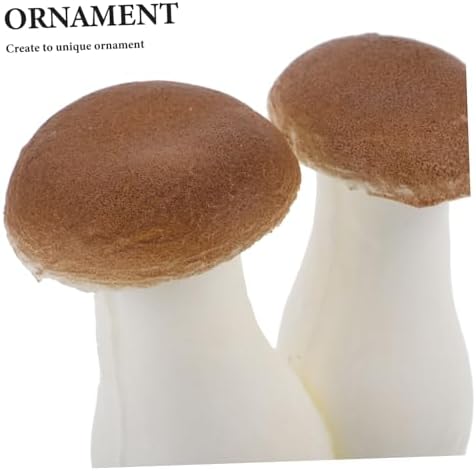 Realistic Fake Mushroom Figurine for Home Decor