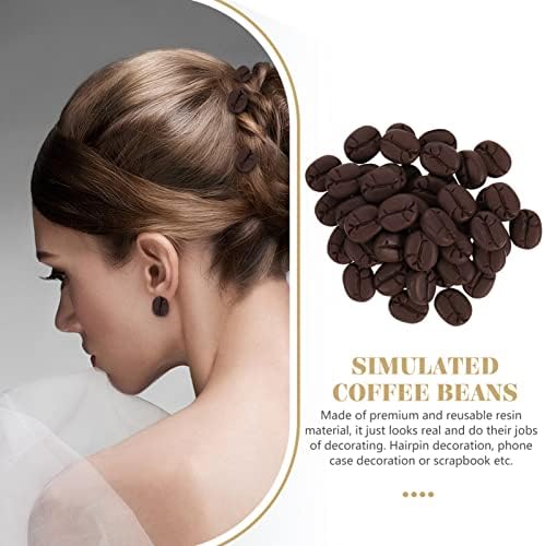 Toyvian Artificial Coffee Beans for DIY Craft and Cafe Display
