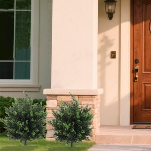 281 Inch Artificial Topiary Tree Set of 2