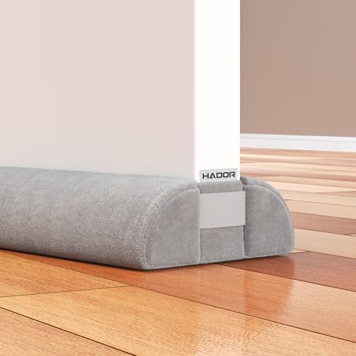 Hador 36 Inch Door Draft Stopper Grey Double Sided