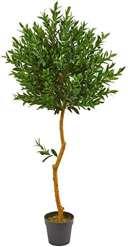 Nearly Natural 58in Olive Topiary Artificial Tree UV Resistant Indoor Outdoor