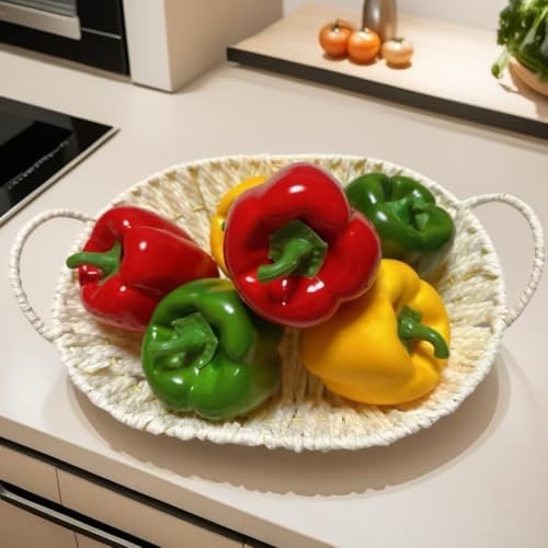 6pcs Artificial Bell Peppers for Kitchen Decor