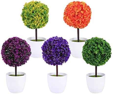 BESPORTBLE 2 Pcs Artificial Topiary Trees Farmhouse Decor