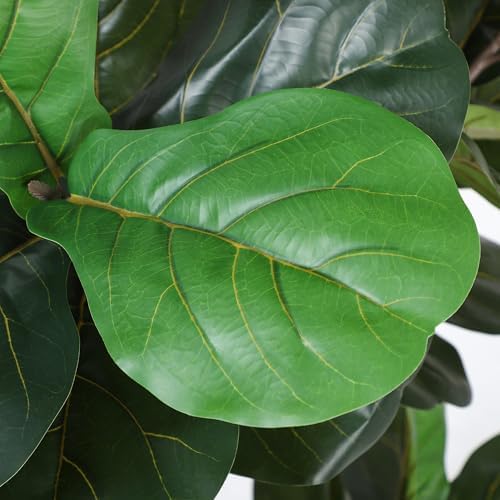 5ft Artificial Fiddle Leaf Fig Tree with White Planter