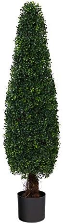 Nearly Natural 4ft Boxwood Topiary Artificial Tree UV Resistant