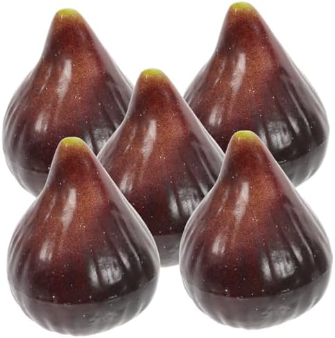 5Pcs Realistic Artificial Fig Models for Home Kitchen Display