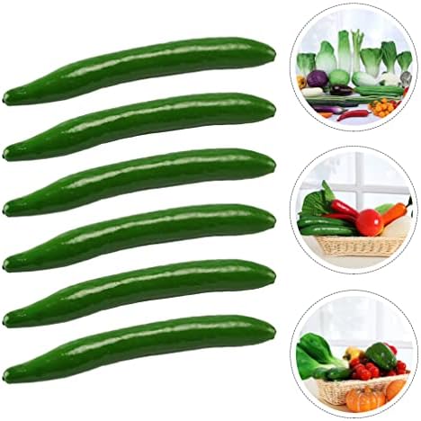Zerodeko 6 pcs Artificial Cucumber Foam Decor
