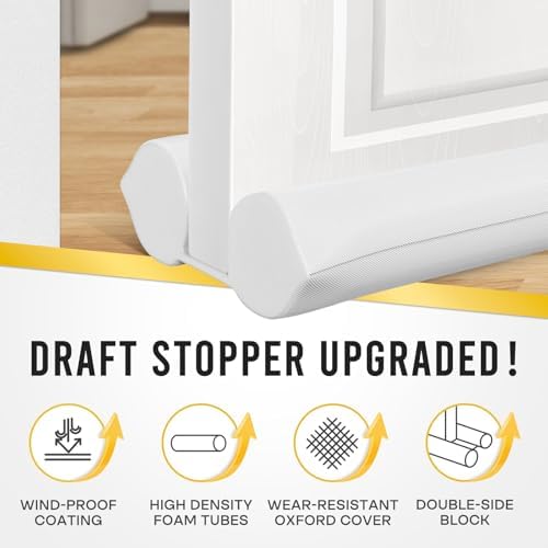 Comfyanno Under Door Draft Stopper - 30 to 36 Fit - Windproof Soundproof