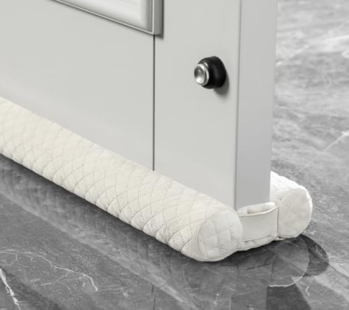 Ciieyuo Door Draft Stopper Velour Insulation Noise Blocker