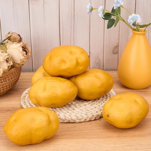 GORGECRAFT 6Pcs Artificial Foam Potatoes Decorative