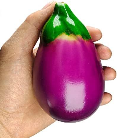 6 Pcs Artificial Eggplants Decorative Display Props