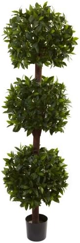Nearly Natural 65ft Sweet Bay Triple Ball Topiary