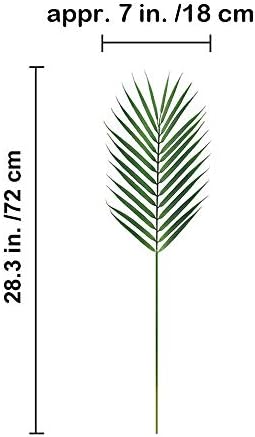 Artificial Areca Palm Leaves 8 Pcs for Decor