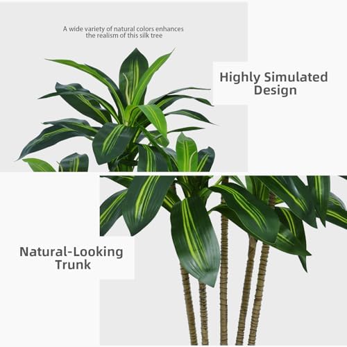 ASTIDY Artificial Dracaena Tree 5FT Decor