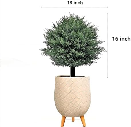 Artificial Cedar Topiary Ball Trees Set of 2
