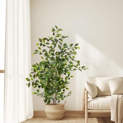Bailikang Artificial Ficus Tree 4ft Indoor Decor