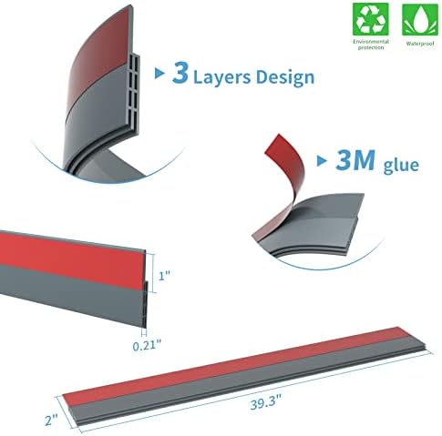 GroTheory 2 Pack Door Draft Stopper Grey