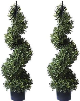 3ft Artificial Boxwood Topiary Tree 2Pack
