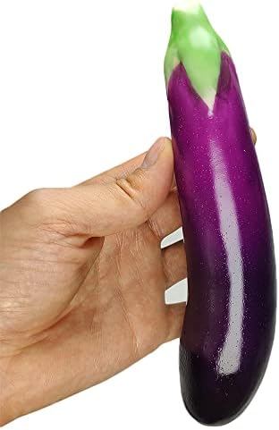 6 Pcs Artificial Eggplants Decorative Display Props