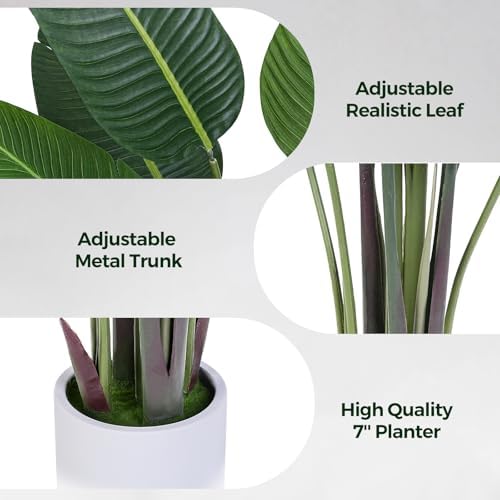 Jocoevol Bird of Paradise Artificial Plant 4FT