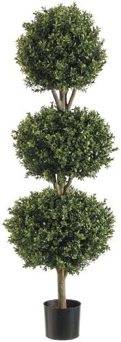 14 Tri Ball Boxwood Topiary 48-in Two Tone Green