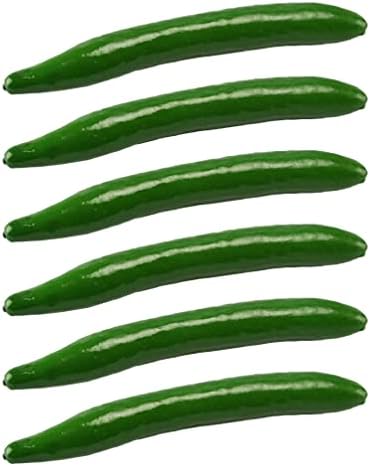 Zerodeko 6 pcs Artificial Cucumber Foam Decor